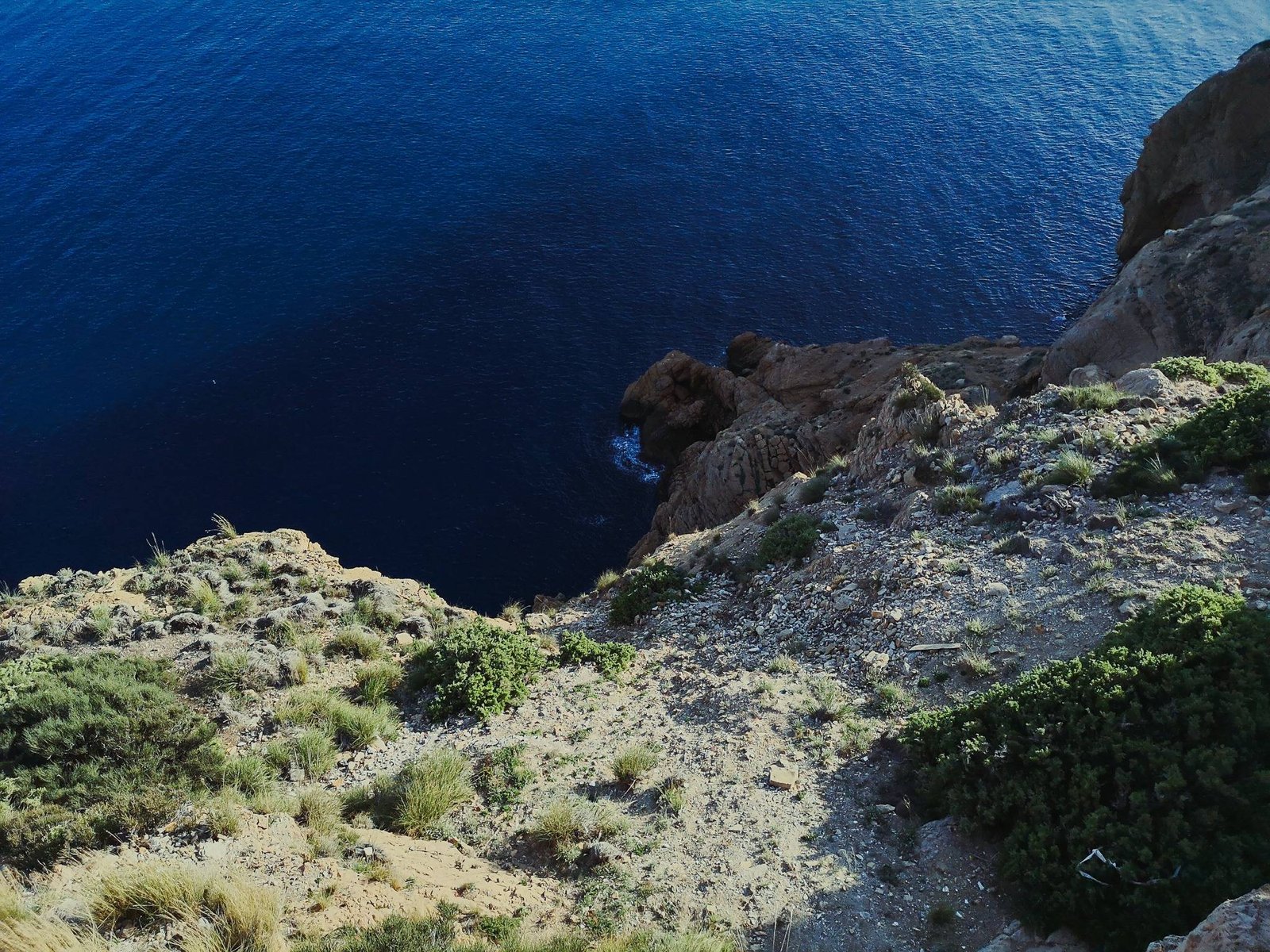 Cliff at Albir lighthouse in Serra Gelada, Spain