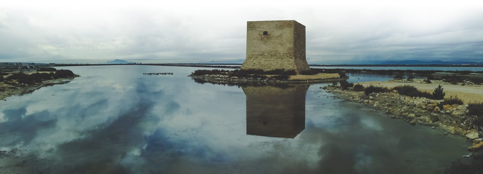 Santa Pola Salt Lagoon Tower (Torre del Tamarit) in Spain