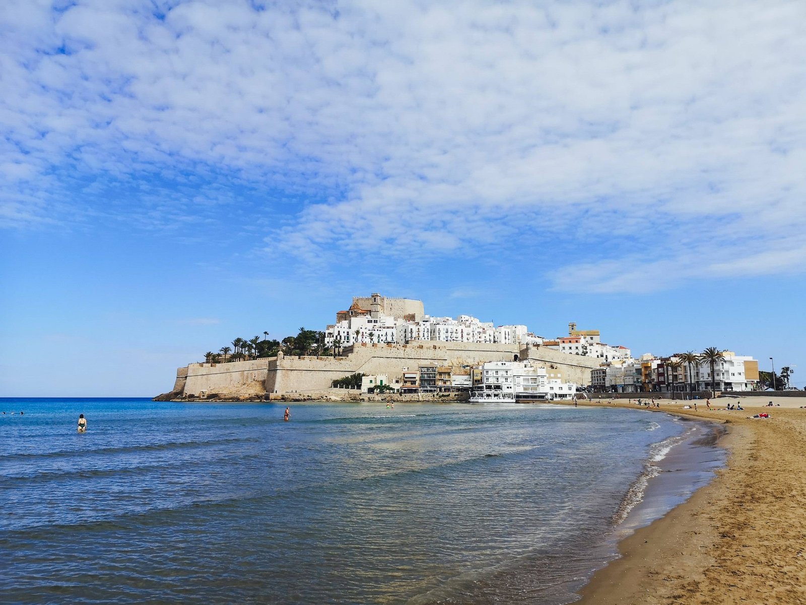 Peniscola Castle in Castellon Province of Valencian Community, Spain