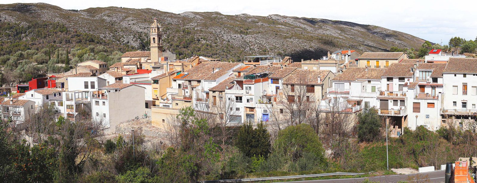 Panorama of Benissiva in La Vall de Gallinera, Marina Alta, Spain