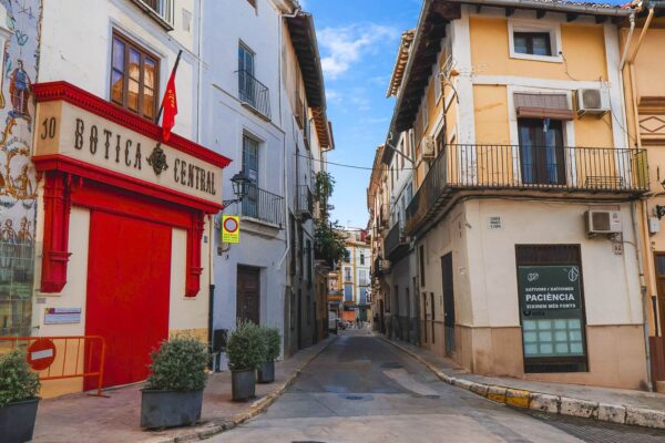 Calle Noguera in Xàtiva, Valencia, Spain