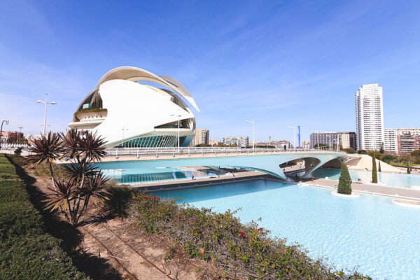 Montolivet Bridge in the City of Arts & Sciences, Valencia