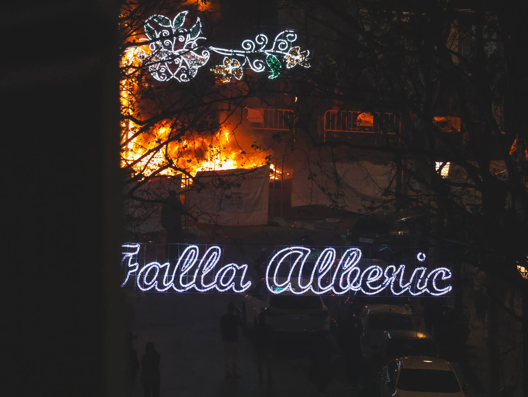 Fire during Valencia Fallas (2026)