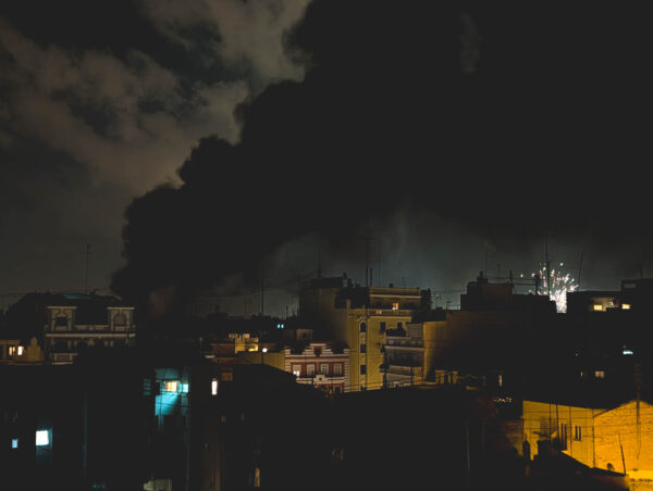 Night cityscape, Valencia Fallas 2026