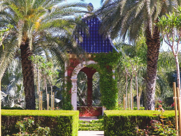 A tower in Botanic Gardens "Jardín de l’Albarda", Denia, Spain
