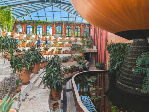 Umbraculo interior in Botanic Gardens "Jardín de l’Albarda", Denia, Spain