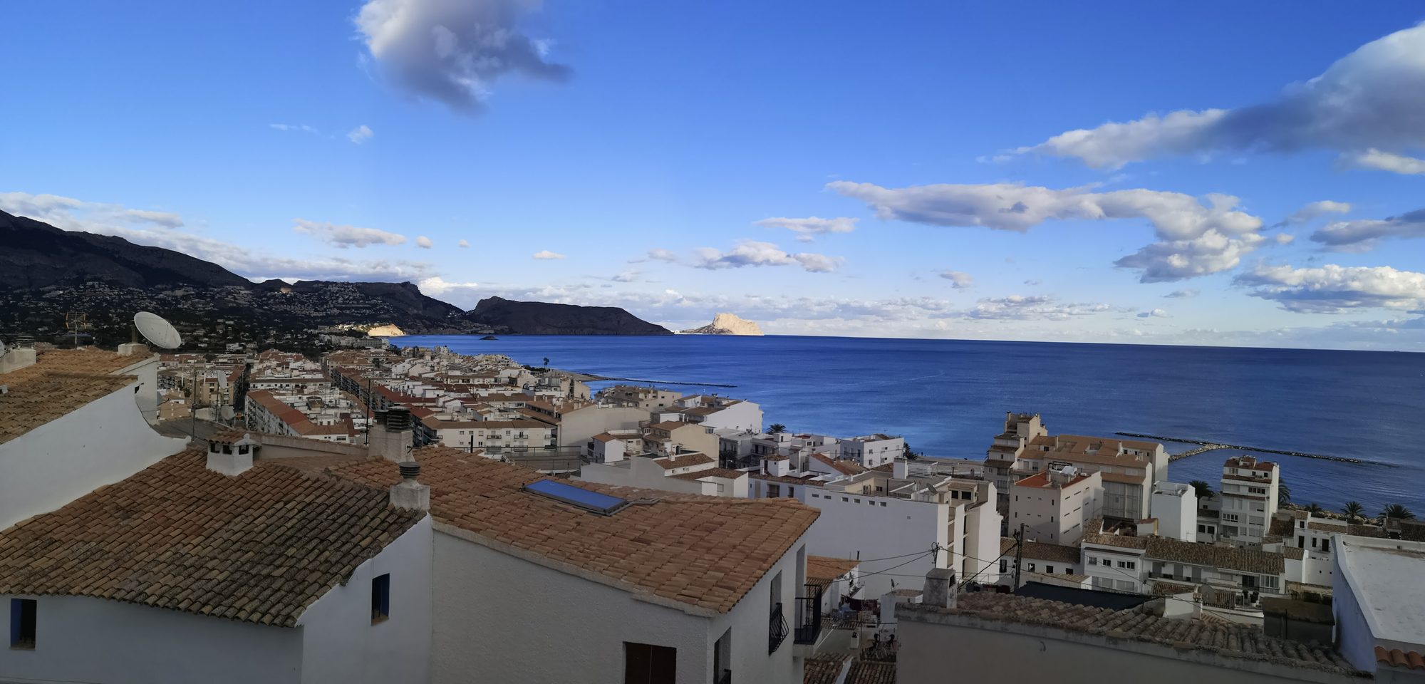 Old town of Altea above the bay